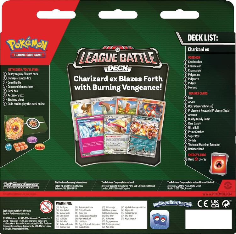 Pokémon - League Battle Deck  -  Charizard ex