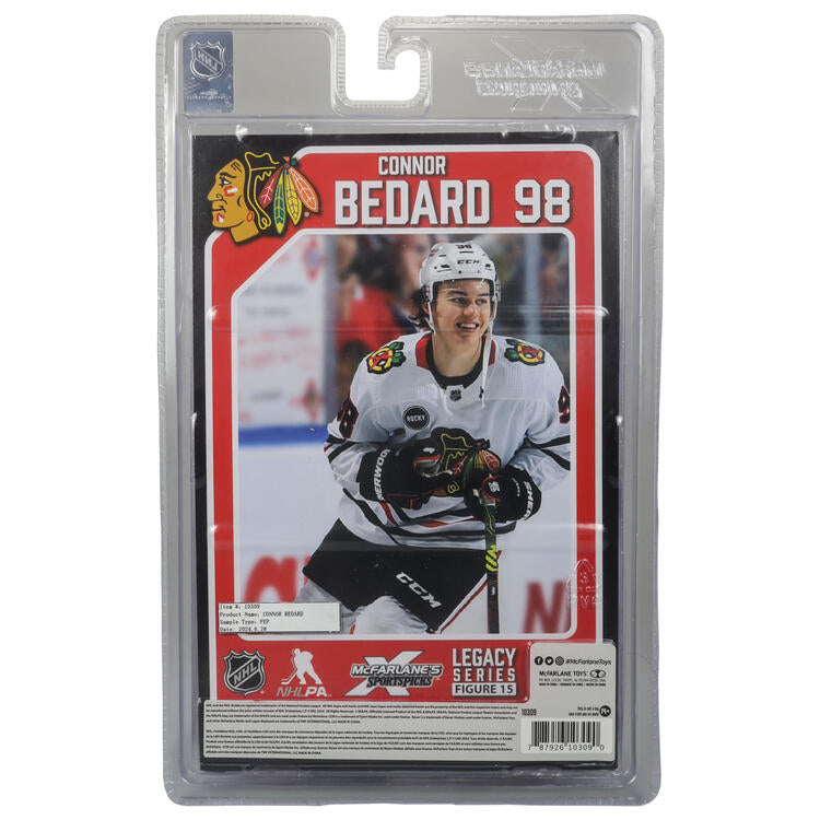 McFarlane Sportspicks - Figurine statue de 17.8cm  -  NHL Hockey  -  Chicago Blackhawks  -  Connor Bedard 98