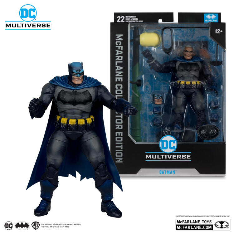 McFarlane Collector edition - Figurine action de 17.8cm  -  DC Multiverse  -  The Dark Knight Returns  -  Batman (Battle Damage Blue)