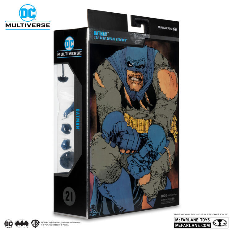 McFarlane Collector edition - Figurine action de 17.8cm  -  DC Multiverse  -  The Dark Knight Returns  -  Batman (Battle Damage Blue)