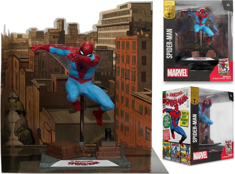 McFarlane - Gold Label Collection  -  Figurine statue de 17.8cm  -  Marvel Spider-Man Inspired by The Amazing Spider-Man Issue