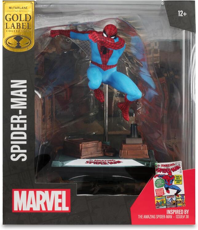 McFarlane - Gold Label Collection  -  Figurine statue de 17.8cm  -  Marvel Spider-Man Inspired by The Amazing Spider-Man Issue