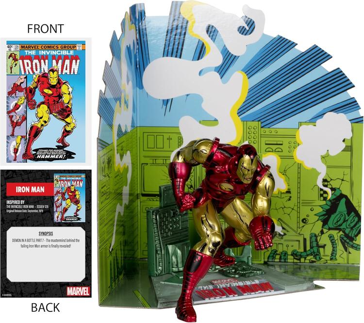 McFarlane Toys - Figurine statue de 17.8cm  -  Marvel Iron Man Inspired by The Invincible Iron man Issue