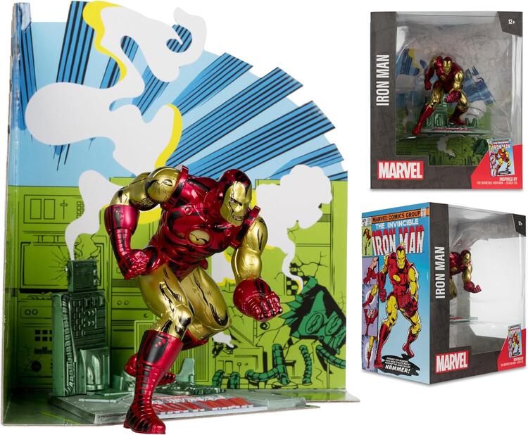 McFarlane Toys - Figurine statue de 17.8cm  -  Marvel Iron Man Inspired by The Invincible Iron man Issue