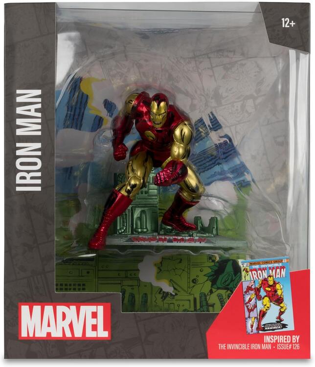 McFarlane Toys - Figurine statue de 17.8cm  -  Marvel Iron Man Inspired by The Invincible Iron man Issue