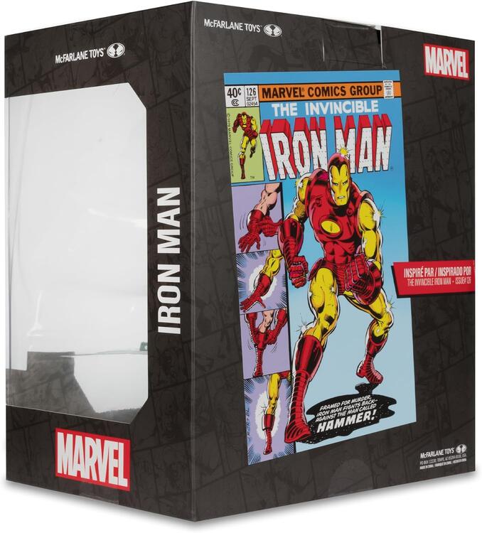 McFarlane Toys - Figurine statue de 17.8cm  -  Marvel Iron Man Inspired by The Invincible Iron man Issue