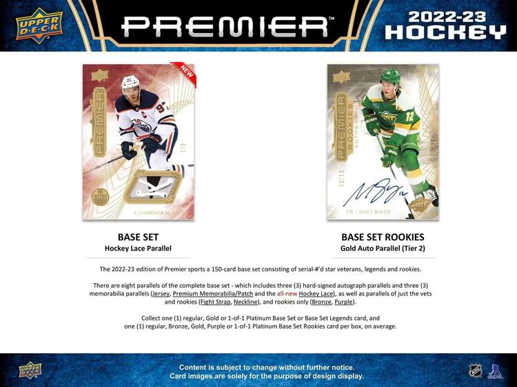 Upper Deck - Hobby Booster Box - Premier 2022-23 Hockey