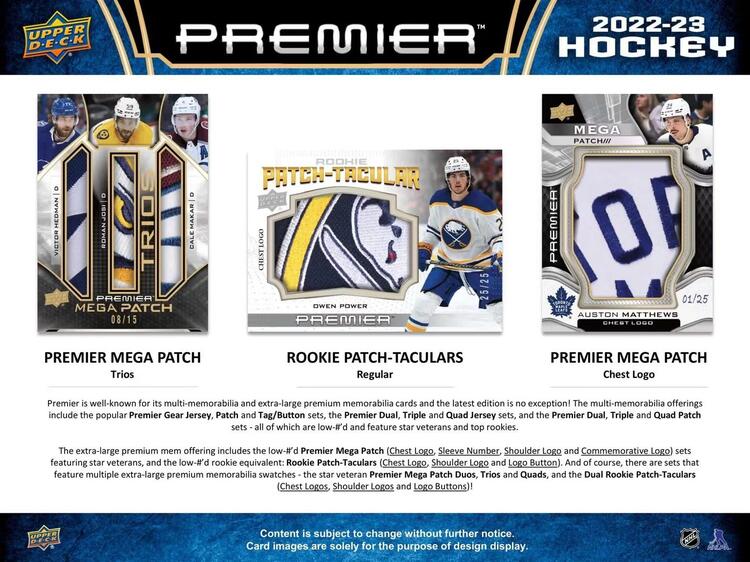 Upper Deck - Hobby Booster Box - Premier 2022-23 Hockey