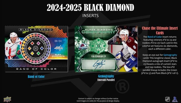 Upper Deck - Hobby Booster Box - Black Diamond 2024-25 Hockey