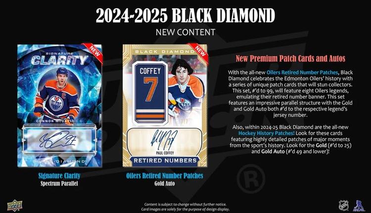 Upper Deck - Hobby Booster Box - Black Diamond 2024-25 Hockey