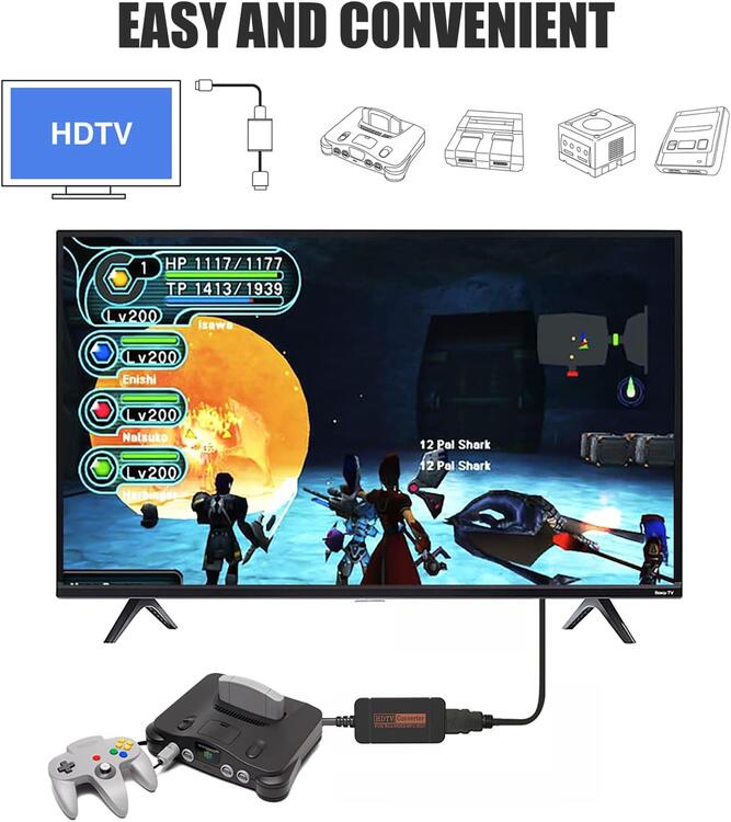 HDTV Converter for Nintendo 64 / SNES et GameCuby to HDMI