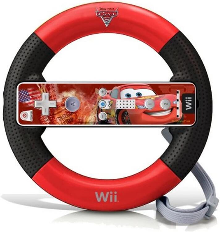 PDP - Wii Cars 2 Racing Wheel - Lightning McQueen (used)