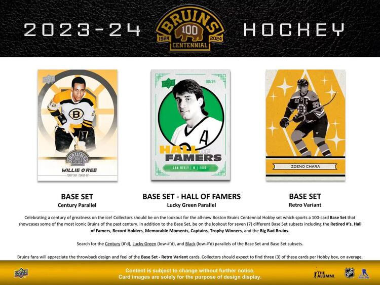 Upper Deck - Hobby Booster Box - 1924-2024 Boston Bruins Centennial 2023-24 Hockey