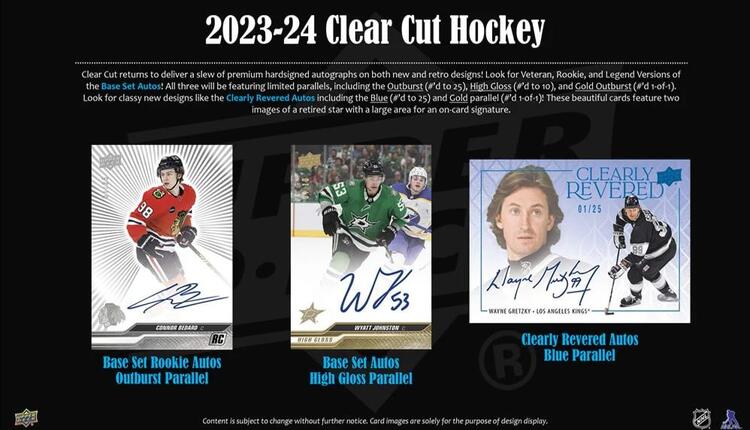 Upper Deck - Hobby Booster Box - Clear Cut 2023-24 hockey