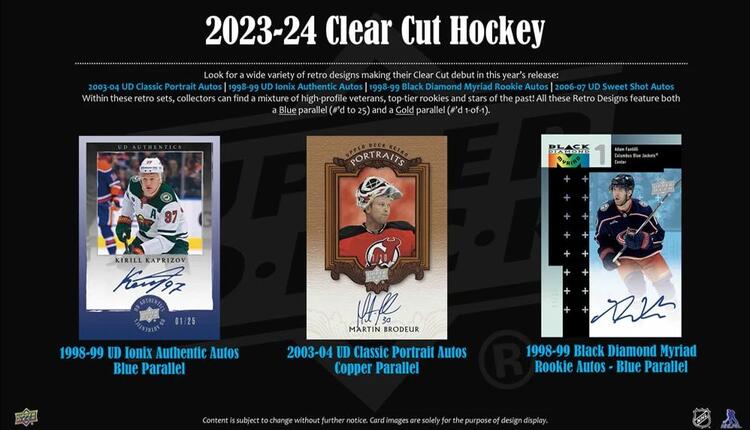 Upper Deck - Hobby Booster Box - Clear Cut 2023-24 hockey