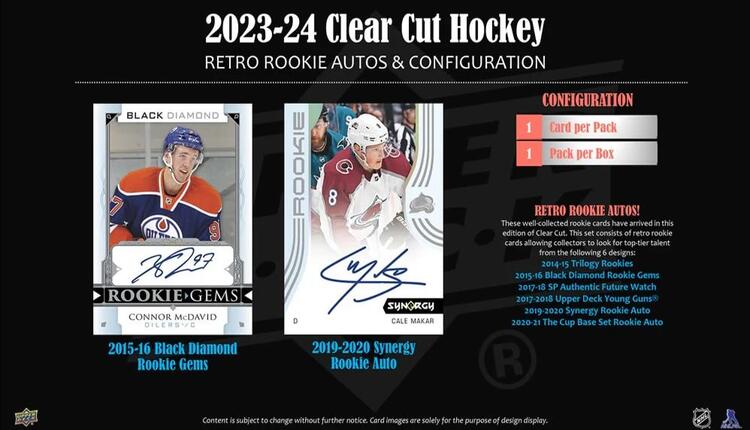 Upper Deck - Hobby Booster Box - Clear Cut 2023-24 hockey