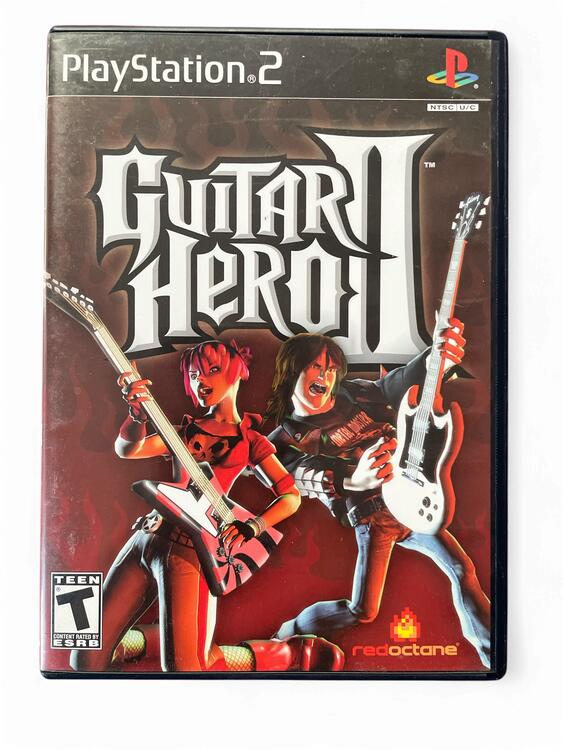 Guitar Hero II - PlayStation 2 Wired Red Gibson Bundle (used)