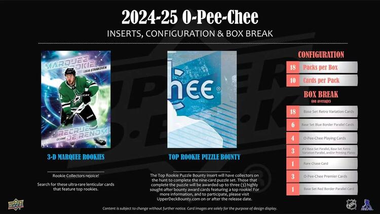 Upper Deck - Booster Hobby - 2024-25 O-Pee-Chee Hockey