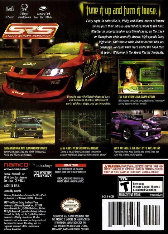 SRS STREET RACING SYNDICATE (used)