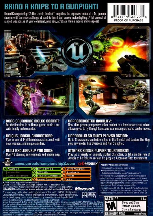 Unreal Championship 2: The Liandri Conflict (used)