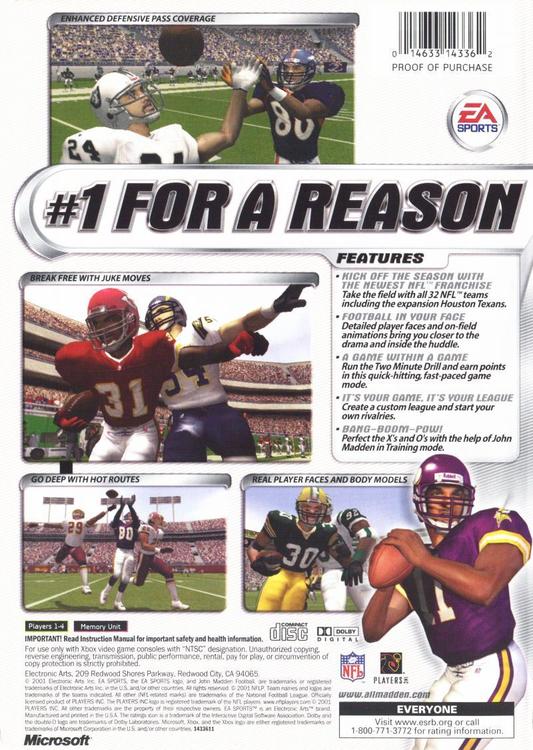 Madden NFL 2002 (usagé)