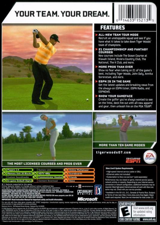 Tiger Woods PGA Tour 07 (usagé)