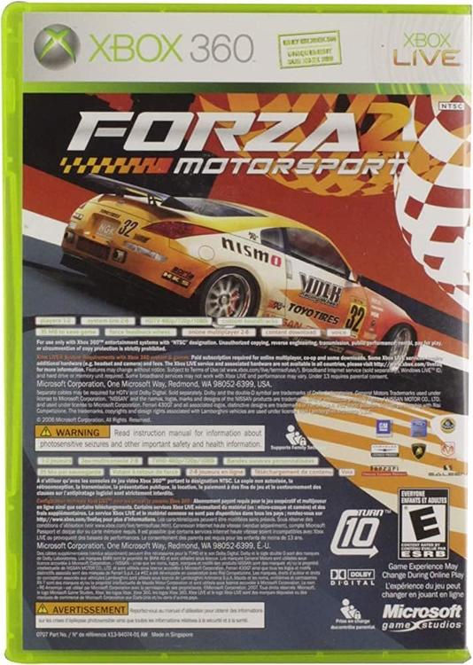 Marvel Ultimate Alliance & Forza Motorsport 2 Combo Pack (used)