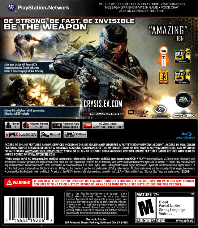 CRYSIS 2 (used)