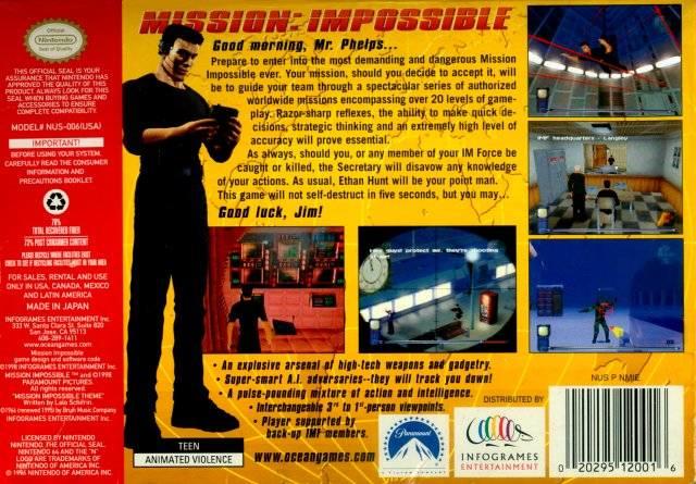 MISSION: IMPOSSIBLE (Cartridge only) (used)