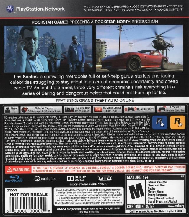 Grand Theft Auto V (used)