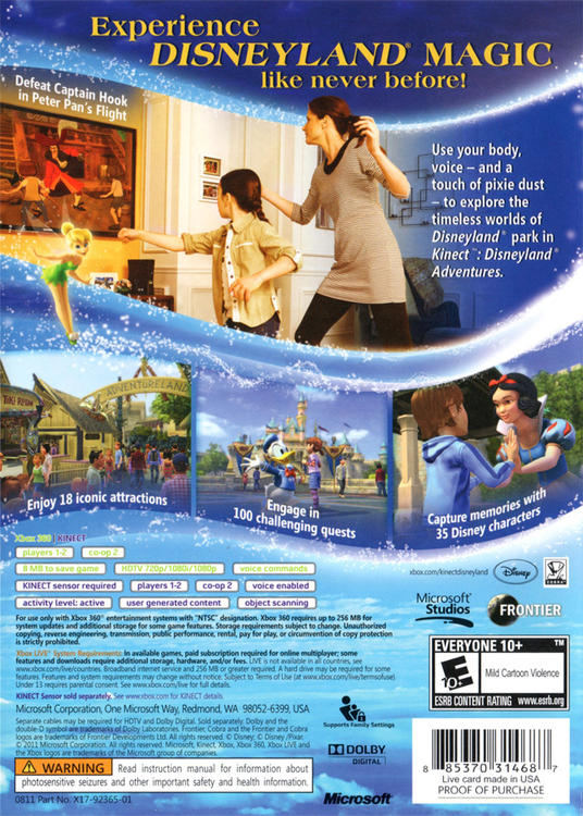 Kinect: Disneyland Adventures (used)