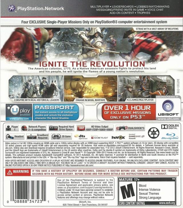 Assassin's Creed III (used)