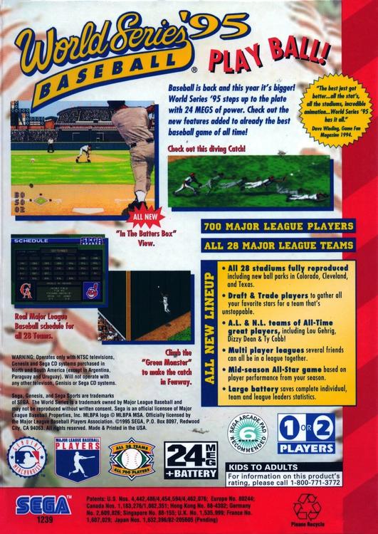 World Series Baseball '95 (usagé)