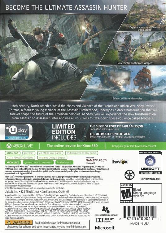 Assassin's Creed: Rogue (used)