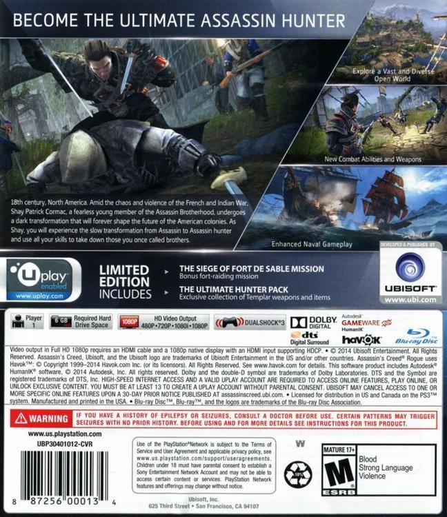 ASSASSIN'S CREED - ROGUE (used)