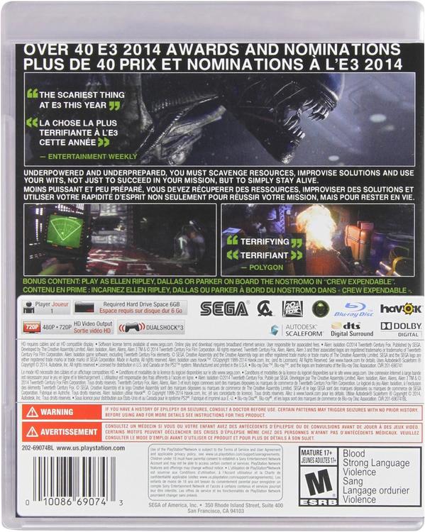 Alien: Isolation [Nostromo Edition] (used)