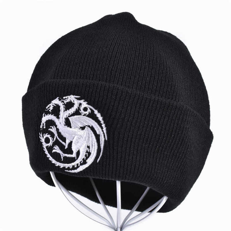 Tuque de Game of Thrones - White three head dragon