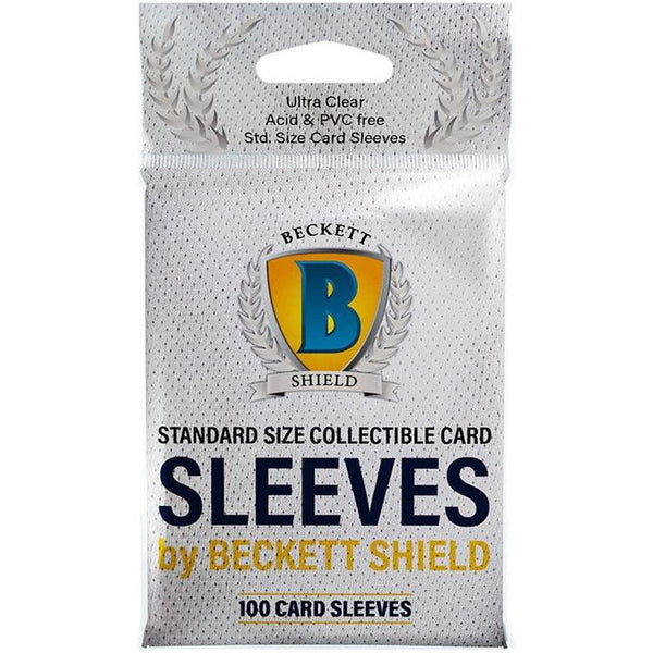 Beckett - 100 standard size card protectors (3" X 4") - Clear and flexible