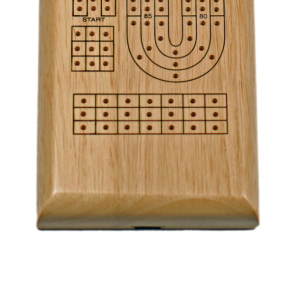 JEU DE CRIBBLE EN BOIS NATUREL  -  CRIBBAGE  -  3 track classic