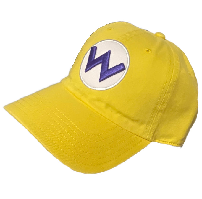 Super Mario Bros. Adjustable Pre-Curved Cap - Wario's W logo