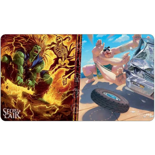 Ultra Pro - Standard Gaming Playmat - Magic The Gathering  -  Secret Lair Street Fighter -  Blanka / E. Honda