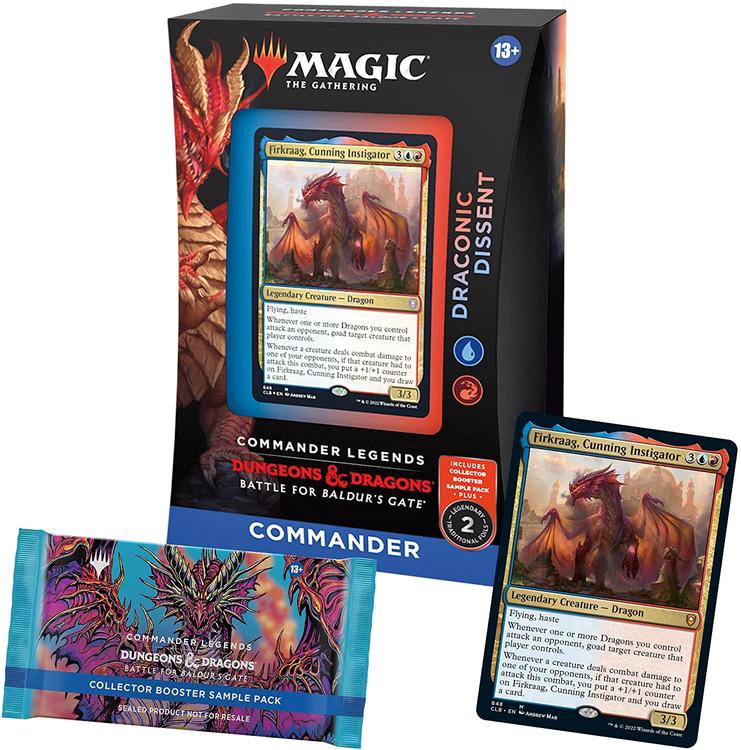 Magic The Gathering - Commander Deck  -  Commander Legends  -  Dungeons & Dragons Battle for Baldur's Gate  -  Draconic dissent