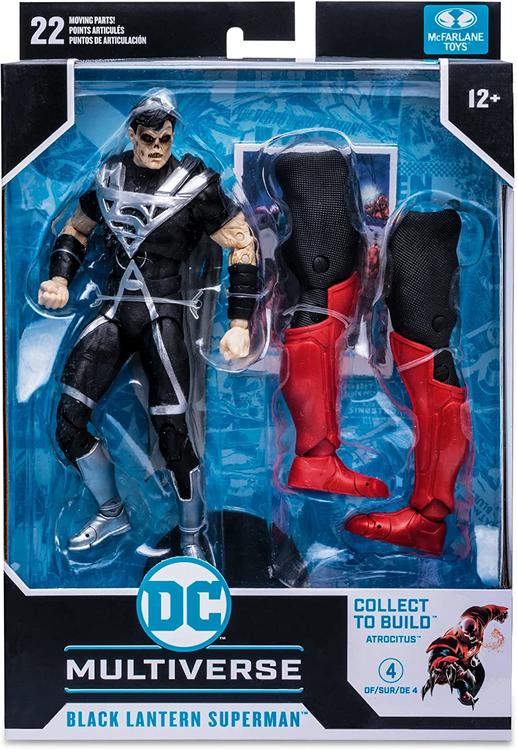 McFarlane - Figurine action de 17.8cm  -  DC Multiverse  -  Blackest Night  -  Black Lantern Superman