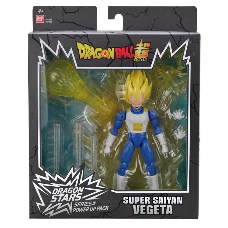 Bandai - Figurine d'action de 20cm - Série Dragon Stars power up pack - DragonBall Super - Super Saiyan Vegeta