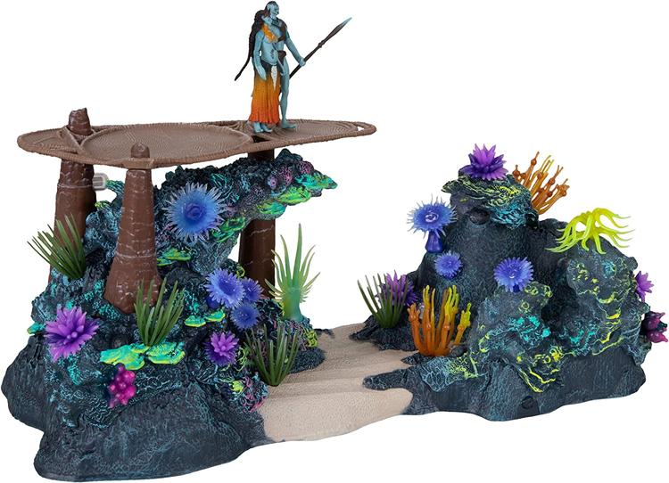 McFarlane - 6.3cm action figure in the world of Pandora - Disney Avatar - Metkayina Reef with Tonowari and Ronal