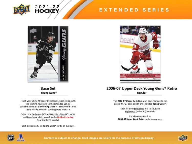 Upper Deck - Booster Hobby - Extended Series 2021-22 Hockey