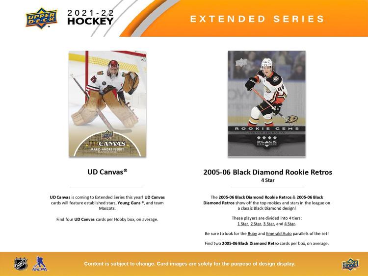 Upper Deck - Booster Hobby - Extended Series 2021-22 Hockey