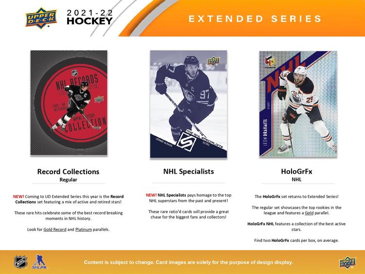 Upper Deck - Booster Hobby - Extended Series 2021-22 Hockey