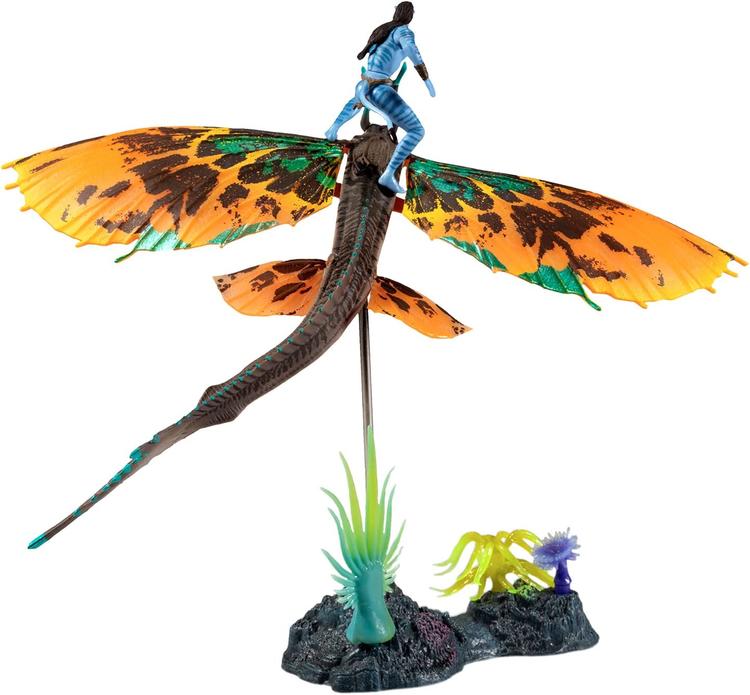 McFarlane - Figurine action de 6.3cm et 20cm  -  Disney Avatar  -  Jake Sully & Skimwing