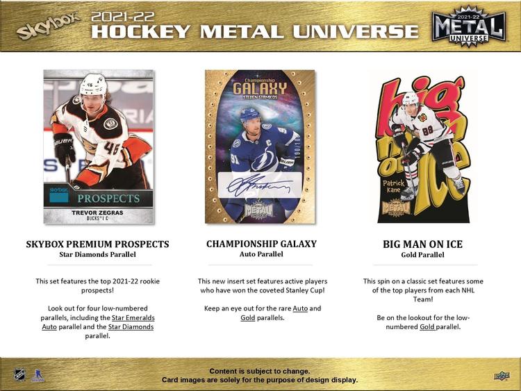 Upper Deck - Booster Hobby - 2021-22 Metal Universe Skybox Hockey